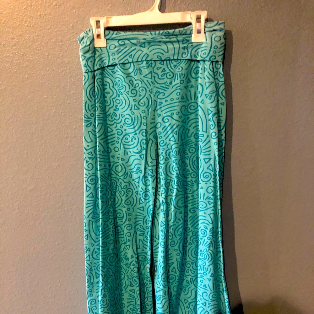 Cozy organic wide legged organic cotton pants